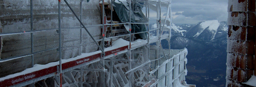 Bruchsteinmauer aus Beton